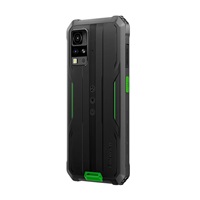 Rugged Smartphone Blackview BV4800 Pro 4G T606 4GB 128GB 5180-10W A14-D4, Black w Green [No Charger]