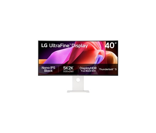 LG MT IPS LED 40" 40U990A-W - NanoIPS, 5120x2160, 21:9, HDMI, DP, USB-C, thunderbolt, zakřivený, nast. výška, repro