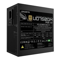 GIGABYTE zdroj UD750GM PG5 V2, 750W, 120mm, Plně modulární, 80 Plus Gold, ATX 3.1