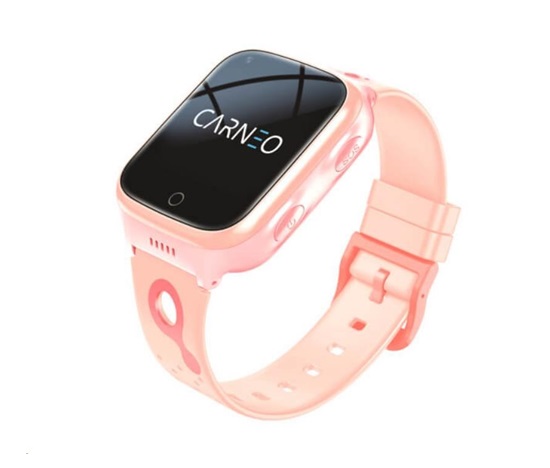 BAZAR - CARNEO dětské GPS hodinky GuardKid+ 4G Platinum pink - Poškozený obal (Komplet)