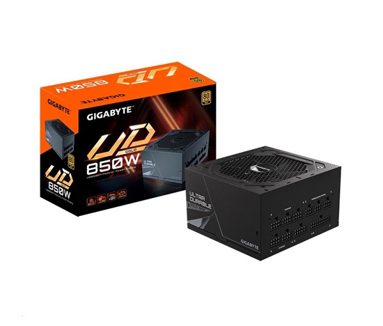 BAZAR - GIGABYTE zdroj UD850GM, 850W, 80+ Gold, 120mm fan - Po opravě (Bez příšlušenství)