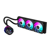 BAZAR - GIGABYTE vodní chladič AORUS WATERFORCE X II 360, 2x120mm ARGB, LCD displej, LGA1851, AM5 - Po opravě (Komplet)