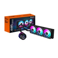 BAZAR - GIGABYTE vodní chladič AORUS WATERFORCE X II 360, 2x120mm ARGB, LCD displej, LGA1851, AM5 - Po opravě (Komplet)