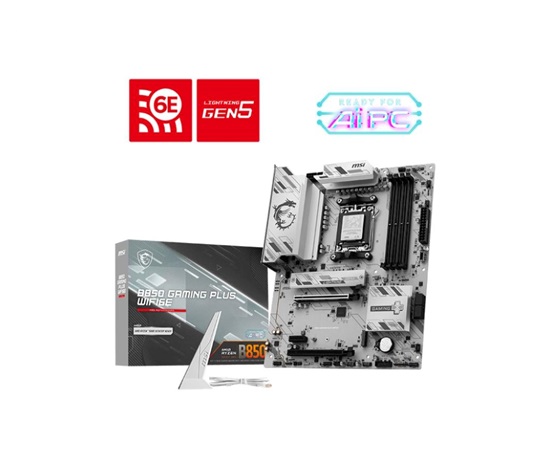 MSI MB Sc AM5 B850 GAMING PLUS WIFI6E, AMD B850, 4xDDR5, 1xDP, WiFi, ATX