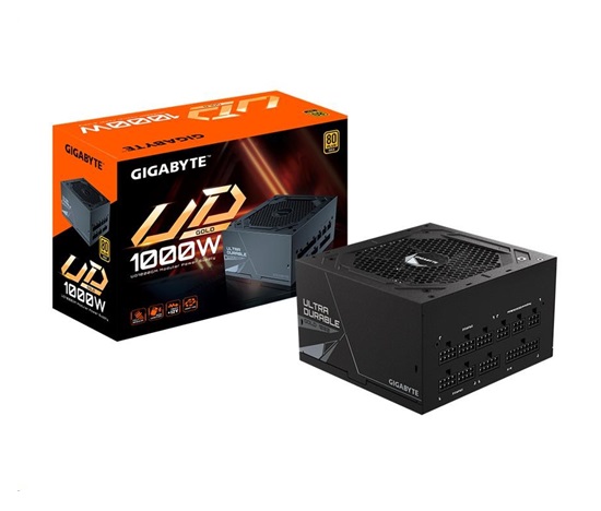 BAZAR - GIGABYTE zdroj UD1000GM, 1000W, 80+ Gold, 120mm fan - Po opravě (Náhradní krabice)