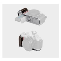 SmallRig 5707 L-Shaped Mount Plate with Wooden Handle for Nikon Z f Silver