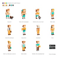 BAZAR - PIXIO Happy Family magnetická stavebnice - Poškozený obal (Komplet)