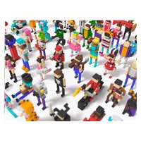 BAZAR - PIXIO Happy Family magnetická stavebnice - Poškozený obal (Komplet)