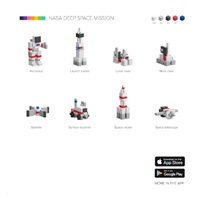 BAZAR - PIXIO NASA - Vesmírná mise magnetická stavebnice - Poškozený obal (Komplet)