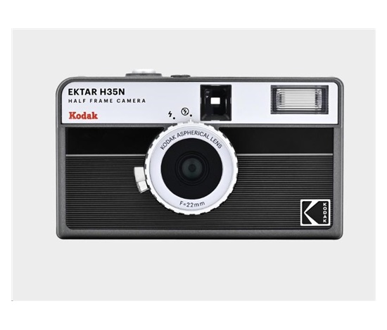 BAZAR - Kodak EKTAR H35N Camera Striped Black - Poškozený obal (Komplet)