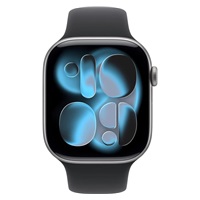 Apple Watch Series 11 GPS 42mm Space Grey Aluminium Case with Black Sport Band - M/L