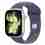 Apple Watch Series 11 GPS + Cellular 42mm Silver Aluminium Case with Purple Fog Sport Band - S/M