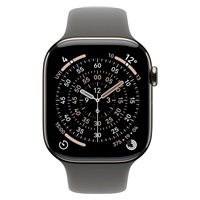 Apple Watch Series 11 GPS + Cellular 42mm Natural Titanium Case with Stone Grey Sport Band - M/L