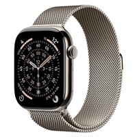 Apple Watch Series 11 GPS + Cellular 42mm Natural Titanium Case with Natural Milanese Loop