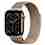 Apple Watch Series 11 GPS + Cellular 42mm Gold Titanium Case with Gold Milanese Loop