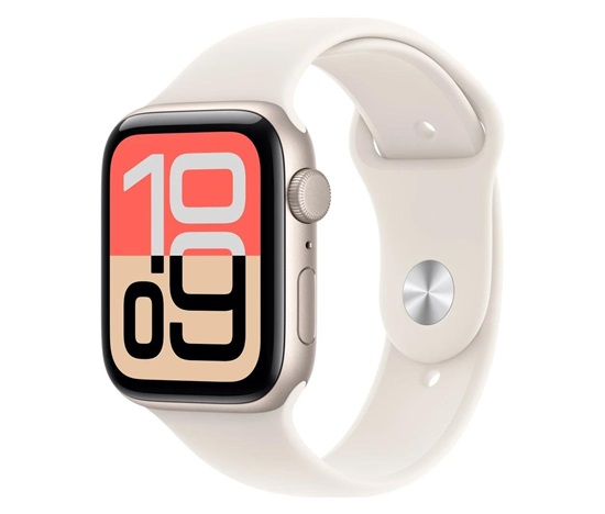 Apple Watch SE 3 GPS 40mm Starlight Aluminium Case with Starlight Sport Band - S/M