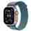Apple Watch Ultra 3 GPS + Cellular 49mm Natural Titanium Case with Light Blue Alpine Loop - Medium
