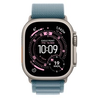 Apple Watch Ultra 3 GPS + Cellular 49mm Natural Titanium Case with Light Blue Alpine Loop - Large