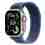Apple Watch Ultra 3 GPS + Cellular 49mm Natural Titanium Case with Blue/Bright Blue Trail Loop - M/L