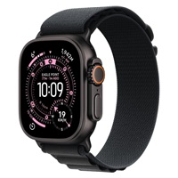 Apple Watch Ultra 3 GPS + Cellular 49mm Black Titanium Case with Black Alpine Loop - Small