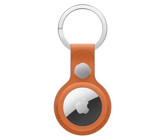 Apple AirTag FineWoven Key Ring - Fox Orange
