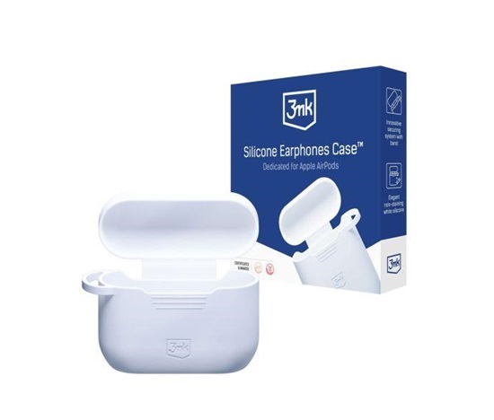 3mk ochranný kryt Silicone AirPods Case White pro Apple AirPods Pro 3