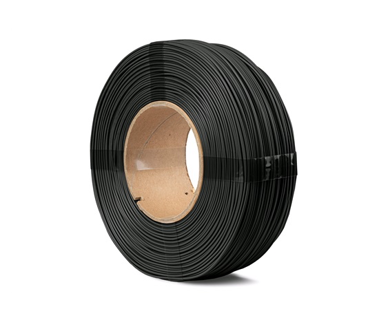 C-TECH Tisková struna (filament) ESSENTIAL LINE, PLA, černá, 1,75mm, 1kg, refill