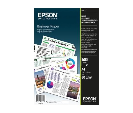 EPSON Paper A4 Inkjet Business pro inkoustové tiskárny 80 g/m2, 500 listů