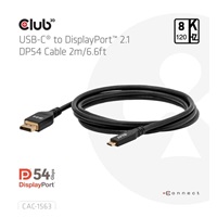 Club3D Kabel USB-C na DisplayPort 2.1 DP54 Bi-Directional, 8K120Hz, 4K480Hz, 2m