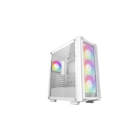 DEEPCOOL Case CC560 MESH V2 WH, ATX, ARGB, Průhledná bočnice, 4x120mm ventilátor, bílá
