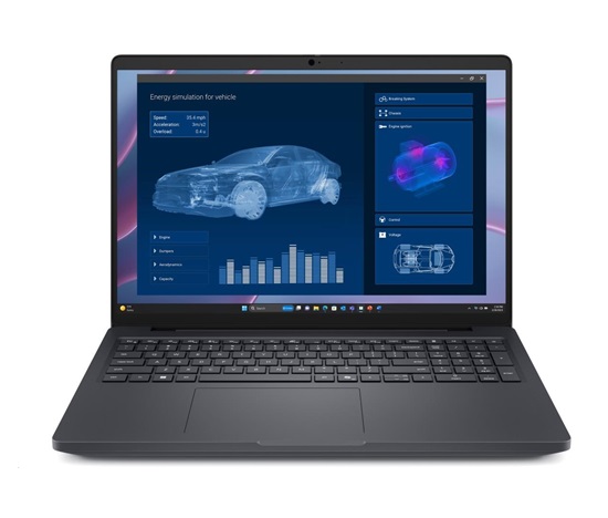 DELL NTB Pro Max 16 MC16255/AMD Ryzen AI 7 PRO/32GB/512SSD/16" FHD+/RTX PRO500/130W Type-C/WLAN/Bck Kb/W11 Pro/3Y PS NBD