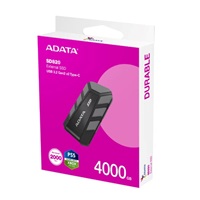 ADATA External SSD 4TB SD820, USB 3.2 Gen 2x2, Černá