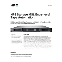 HPE Storage MSL 1/8 Tape Autoloader 1x MSL LTO-8 Fibre Channel 5x LTO-8 30TB Data Cartridges