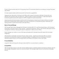 HPE Storage MSL 1/8 Tape Autoloader 1x MSL LTO-8 Fibre Channel 5x LTO-8 30TB Data Cartridges