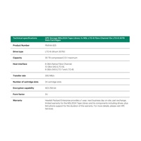 HPE Storage MSL3040 Tape Library 1x MSL LTO-9 Fibre Channel 20x LTO-9 45TB Data Cartridges