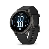 Garmin Venu® 4 - 41 mm Slate a Černý silikonový řemínek