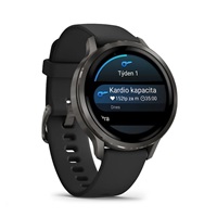 Garmin Venu® 4 - 41 mm Slate a Černý silikonový řemínek