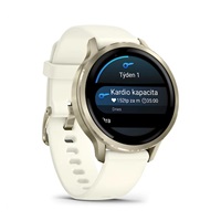Garmin Venu® 4 - 41 mm Lunar Gold / Bone silikonový řemínek