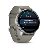 Garmin Venu® 4 - 45 mm Silver / Silver Gray silikonový řemínek