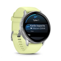 Garmin Venu® 4 - 45 mm Silver / Citron silikonový řemínek