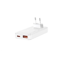WG - Síťová nabíječka GaN 2x USB, 1x USB-C 30W + 1x USB-A 18W, white