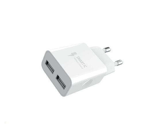 WG - Síťová nabíječka 2x USB-A 2,4A , white