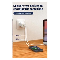 WG - Síťová nabíječka GaN 100W, 3x USB, 1x USB-A + 2x USB-C, white