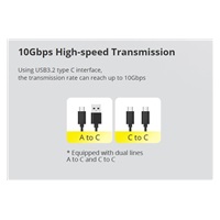 BAZAR - HIKSEMI externí box MDS1, M.2 SATA NVMe Enclosure, Až 2280, černá - Poškozený obal (Komplet)