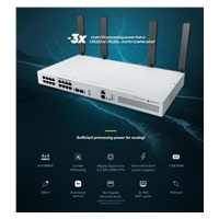 MikroTik CRS418-8P-8G-2S+5axQ2axQ-RM 4x4 MIMO WiFi6 16-portový Gigabit Cloud Router Switch