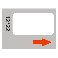 Niimbot štítky RP 12x22mm 250ks White pro D11 a D110