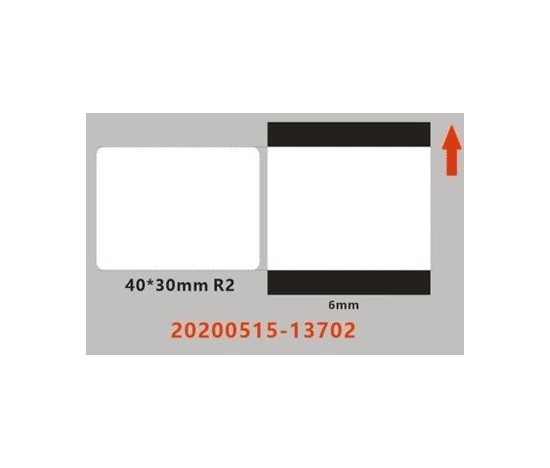 BAZAR - Niimbot štítky ER 40x30mm 230ks Průhledné pro B21, B21S, B3S,B1 - Poškozený obal (Komplet)