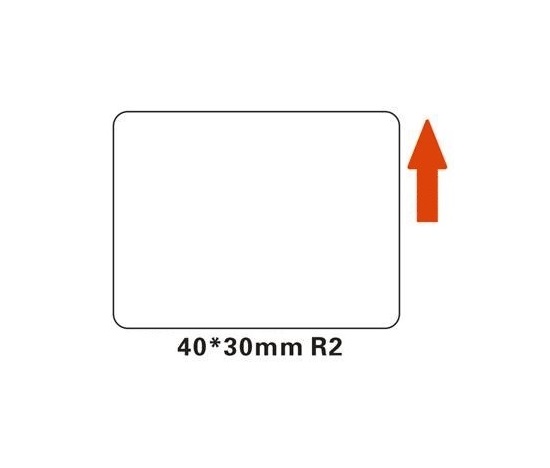 BAZAR - Niimbot štítky R 40x30mm 230ks White pro B21, B21S, B3S, B1 - Poškozený obal (Komplet)