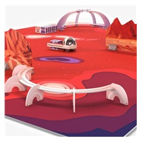 Ozobot podložka Challenge Mat: Mise na Mars