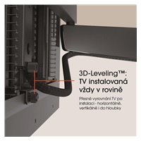 Vogel‘s Elektrický, TV 40-77", vytažení od stěny 77-715 mm, natočení ±60°, nosnost 35 kg, VESA do 600x400